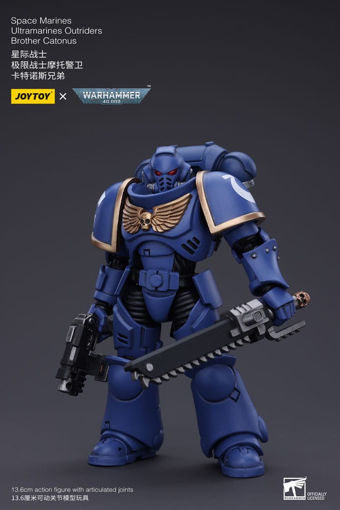 Warhammer 40k Actionfigur 1/18 Space Marines Ultramarines Outriders Brother Catonus 14 cm      - Preorder - ETA: 25.03.2026