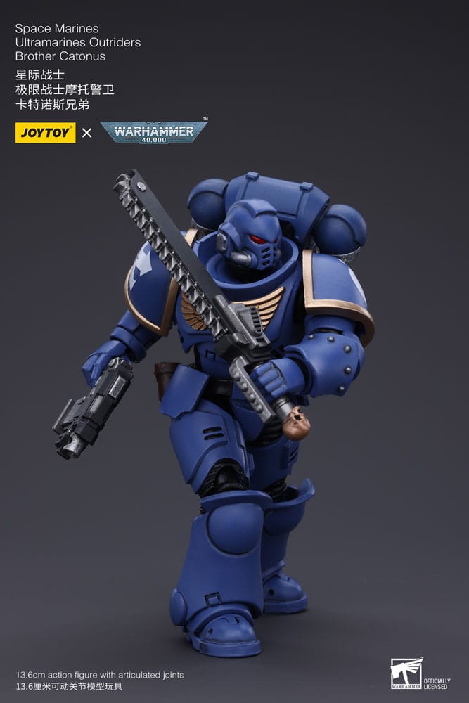 Warhammer 40k Actionfigur 1/18 Space Marines Ultramarines Outriders Brother Catonus 14 cm      - Preorder - ETA: 25.03.2026