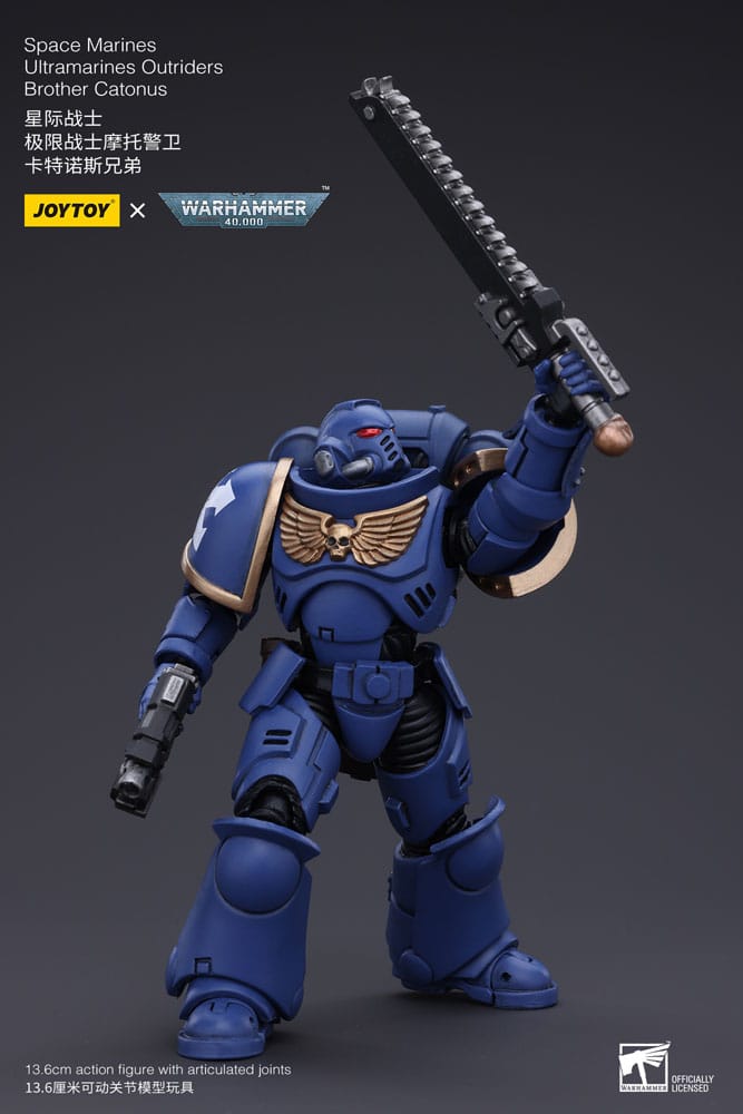 Warhammer 40k Actionfigur 1/18 Space Marines Ultramarines Outriders Brother Catonus 14 cm      - Preorder - ETA: 25.03.2026