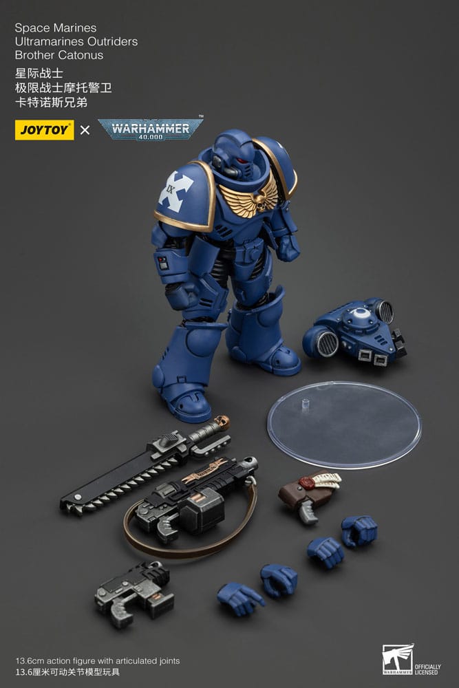 Warhammer 40k Actionfigur 1/18 Space Marines Ultramarines Outriders Brother Catonus 14 cm      - Preorder - ETA: 25.03.2026