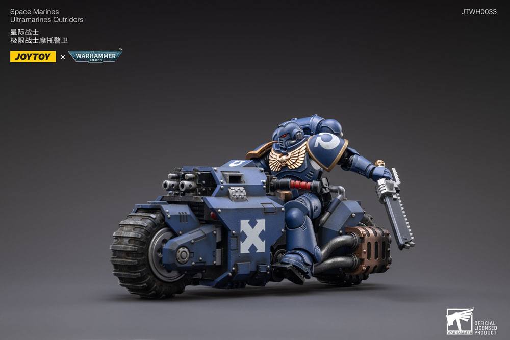 Warhammer 40k Fahrzeug 1/18 Ultramarines Outrider Bike 22 cm  - Preorder - ETA: 25.03.2026