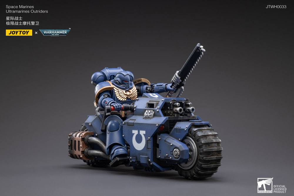 Warhammer 40k Fahrzeug 1/18 Ultramarines Outrider Bike 22 cm  - Preorder - ETA: 25.03.2026