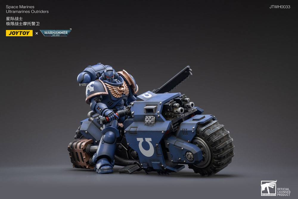 Warhammer 40k Fahrzeug 1/18 Ultramarines Outrider Bike 22 cm  - Preorder - ETA: 25.03.2026