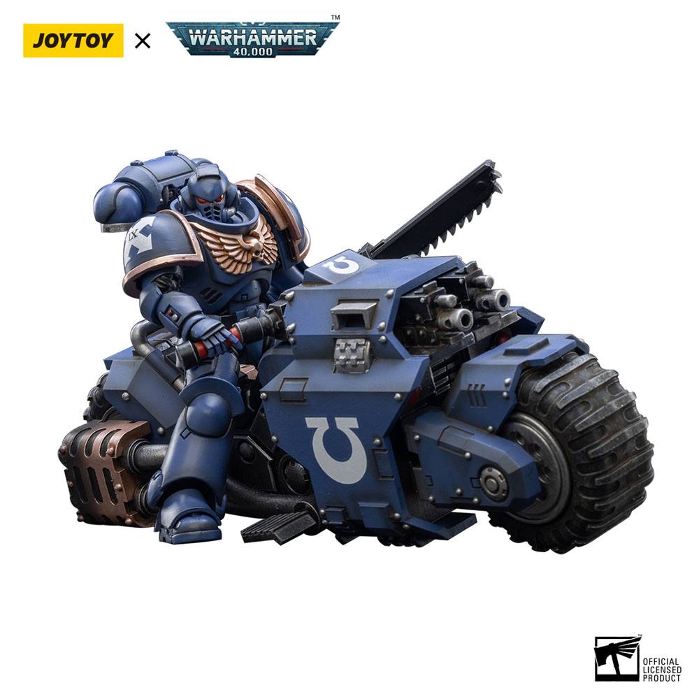Warhammer 40k Fahrzeug 1/18 Ultramarines Outrider Bike 22 cm  - Preorder - ETA: 25.03.2026