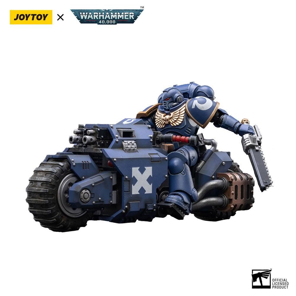 Warhammer 40k Fahrzeug 1/18 Ultramarines Outrider Bike 22 cm  - Preorder - ETA: 25.03.2026