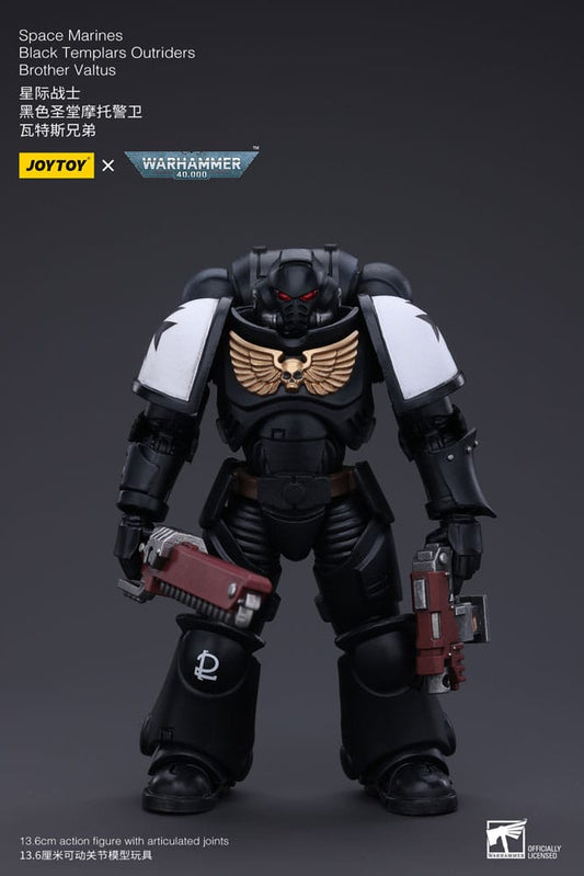 Warhammer 40k Actionfigur 1/18 Space Marines Black Templars Outriders Brother Valtus 14 cm      - Preorder - ETA: 25.03.2026