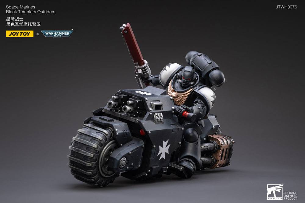 Warhammer 40k Fahrzeug 1/18 Black Templars Outrider Bike 22 cm - Versand: 5-7 Tage nach Bestellung