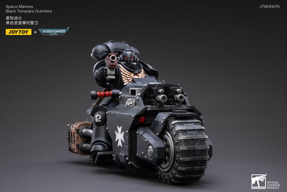 Warhammer 40k Fahrzeug 1/18 Black Templars Outrider Bike 22 cm - Versand: 5-7 Tage nach Bestellung