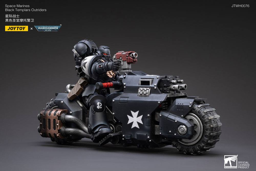Warhammer 40k Fahrzeug 1/18 Black Templars Outrider Bike 22 cm - Versand: 5-7 Tage nach Bestellung
