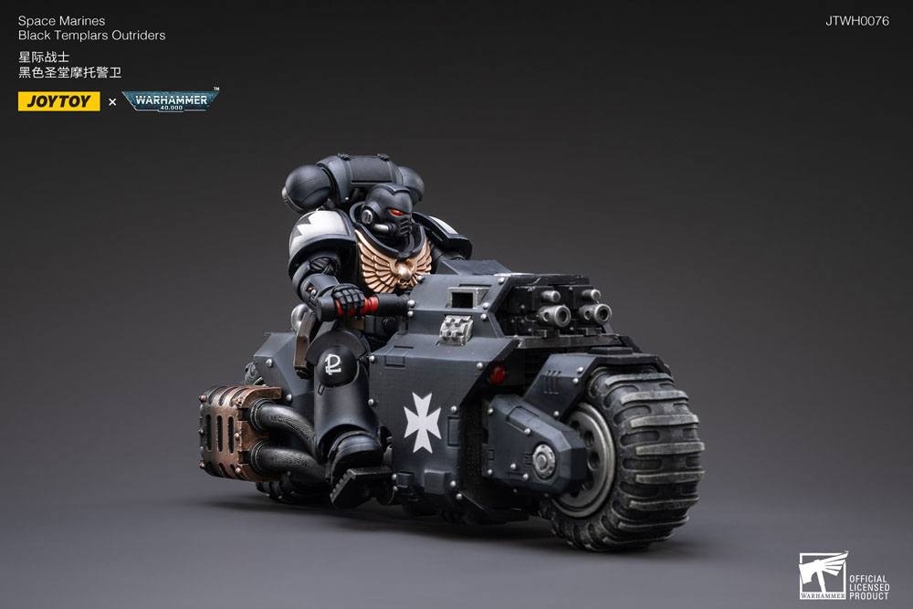 Warhammer 40k Fahrzeug 1/18 Black Templars Outrider Bike 22 cm - Versand: 5-7 Tage nach Bestellung