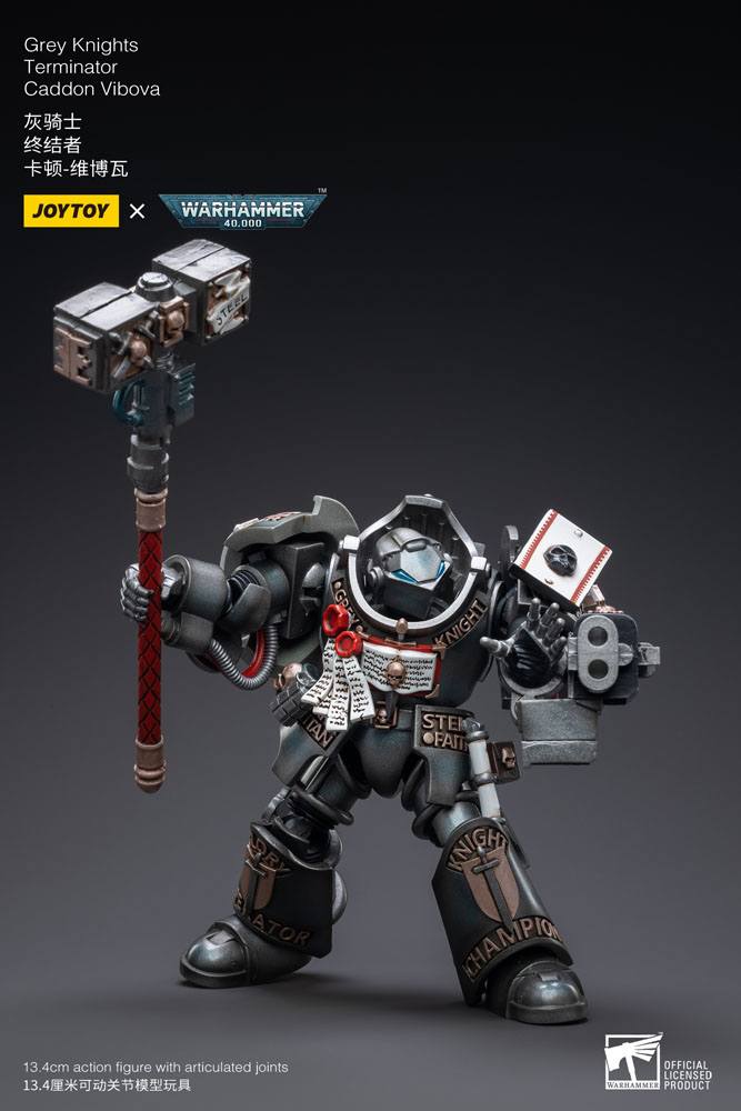 Warhammer 40k Actionfigur 1/18 Grey Knights Terminator Caddon Vibova 13 cm - Versand: 5-7 Tage nach Bestellung