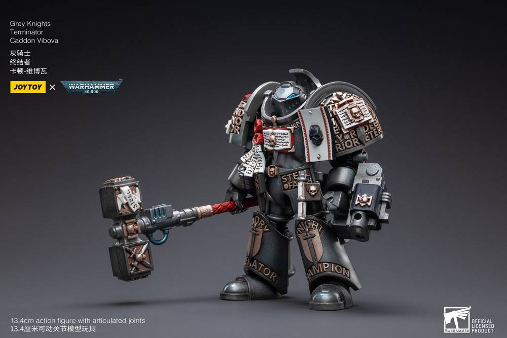 Warhammer 40k Actionfigur 1/18 Grey Knights Terminator Caddon Vibova 13 cm - Versand: 5-7 Tage nach Bestellung