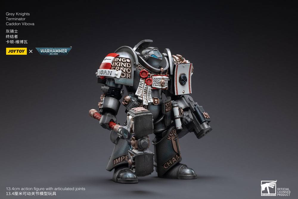 Warhammer 40k Actionfigur 1/18 Grey Knights Terminator Caddon Vibova 13 cm - Versand: 5-7 Tage nach Bestellung