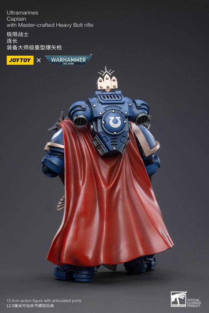 Warhammer 40k Actionfigur 1/18 Ultramarines Captain with Master-Crafted Heavy Bolt Rifle 12 cm - Preorder - ETA: 08.09.2025