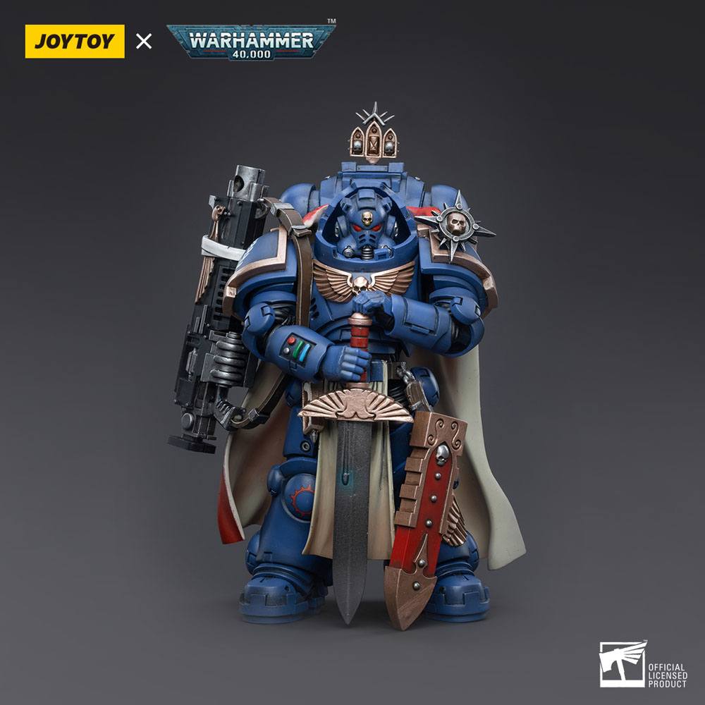 Warhammer 40k Actionfigur 1/18 Ultramarines Captain with Master-Crafted Heavy Bolt Rifle 12 cm - Preorder - ETA: 08.09.2025