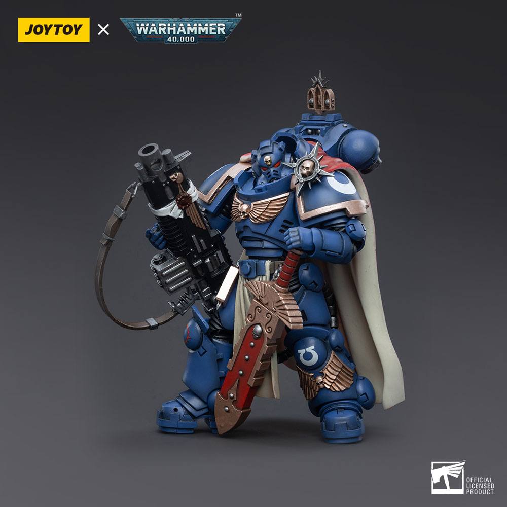 Warhammer 40k Actionfigur 1/18 Ultramarines Captain with Master-Crafted Heavy Bolt Rifle 12 cm - Preorder - ETA: 08.09.2025