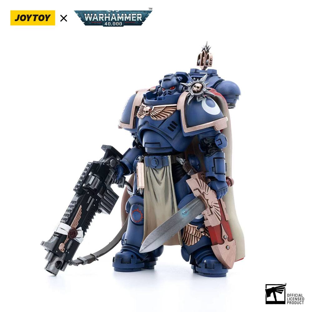 Warhammer 40k Actionfigur 1/18 Ultramarines Captain with Master-Crafted Heavy Bolt Rifle 12 cm - Preorder - ETA: 08.09.2025