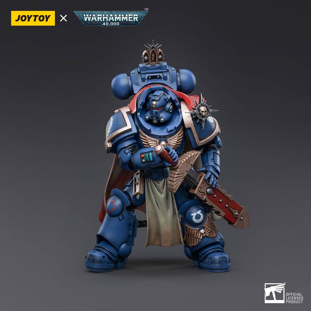 Warhammer 40k Actionfigur 1/18 Ultramarines Captain with Master-Crafted Heavy Bolt Rifle 12 cm - Preorder - ETA: 08.09.2025