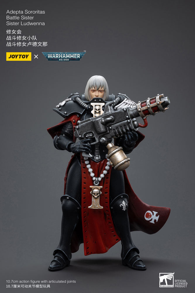 Warhammer 40k Actionfigur 1/18 Adepta Sororitas Battle Sister Sister Ludwenna 10 cm - Preorder - ETA: 24.11.2025