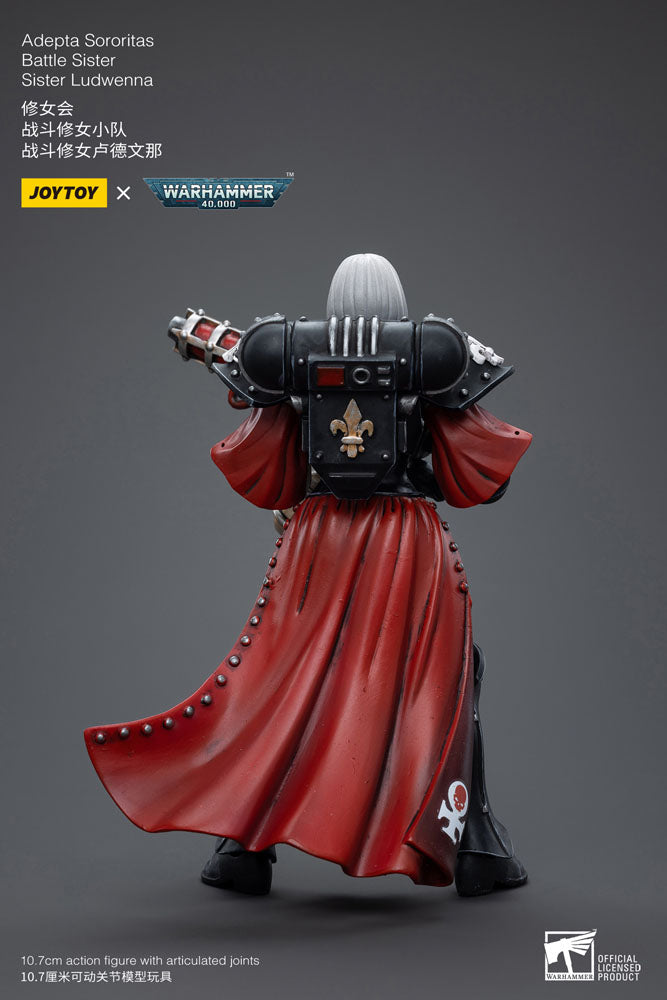 Warhammer 40k Actionfigur 1/18 Adepta Sororitas Battle Sister Sister Ludwenna 10 cm - Preorder - ETA: 24.11.2025