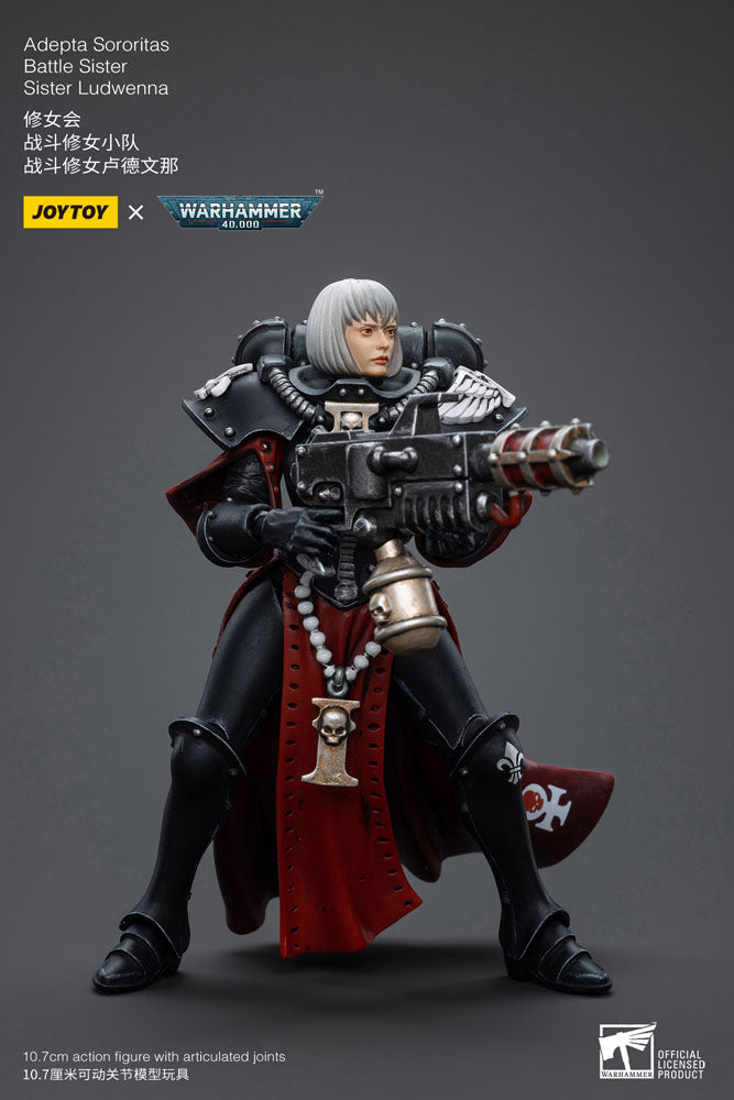 Warhammer 40k Actionfigur 1/18 Adepta Sororitas Battle Sister Sister Ludwenna 10 cm - Preorder - ETA: 24.11.2025