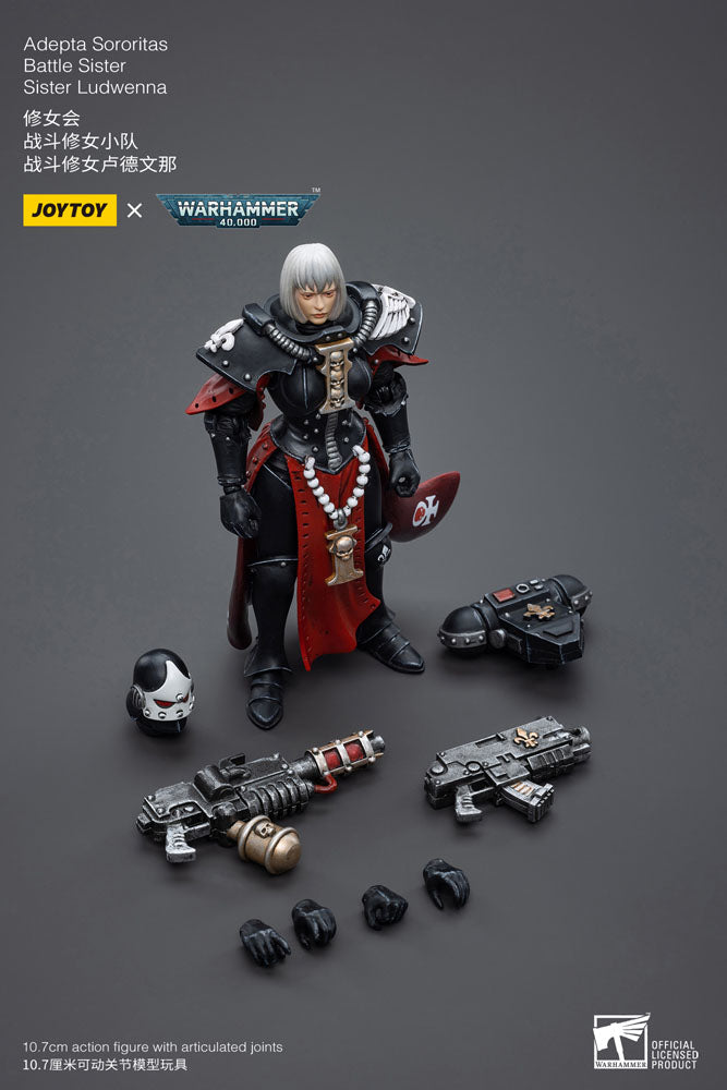 Warhammer 40k Actionfigur 1/18 Adepta Sororitas Battle Sister Sister Ludwenna 10 cm - Preorder - ETA: 24.11.2025