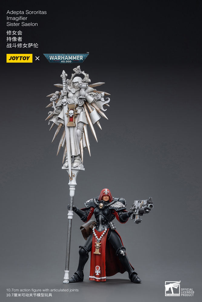 Warhammer 40k Actionfigur 1/18 Adepta Sororitas Battle Sister Sister Saelon 10 cm - Preorder - ETA: 25.11.2026