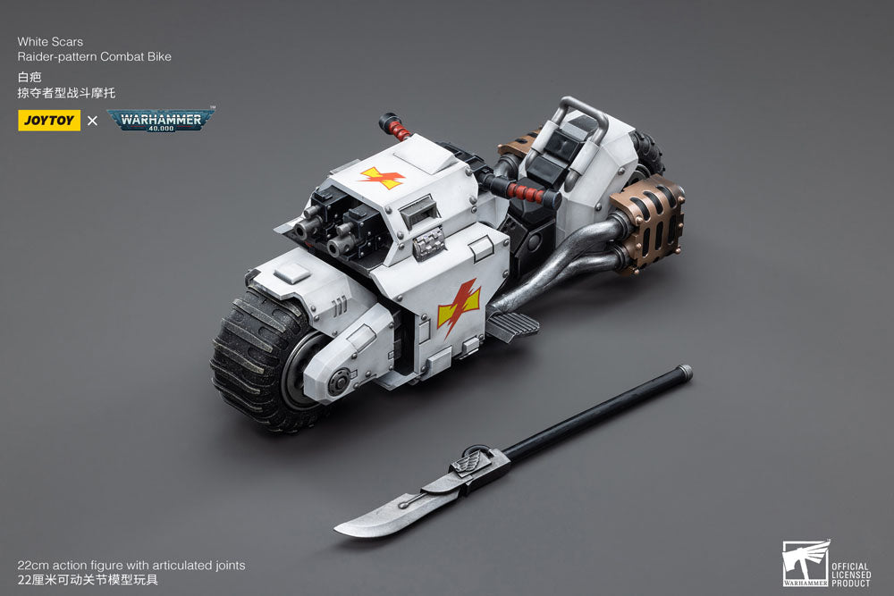Warhammer 40k Fahrzeug 1/18 White Scars Raider-pattern Combat Bike 22 cm - Preorder - ETA: 10.08.2026
