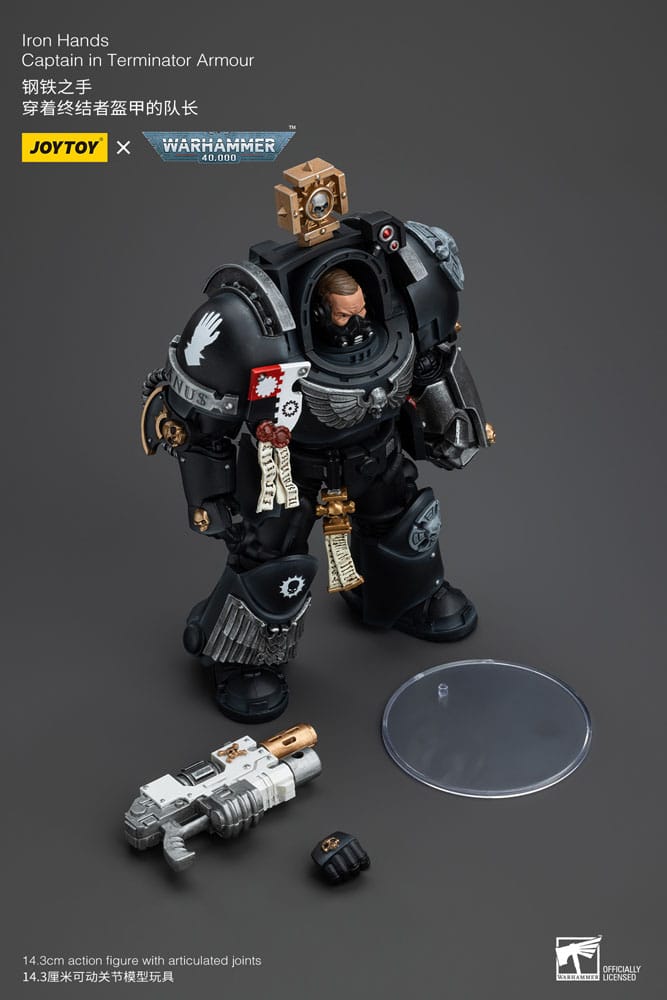 Warhammer 40k Actionfigur 1/18 Iron Hands Captain in Terminator Armour 14 cm - Versand: 5-7 Tage nach Bestellung
