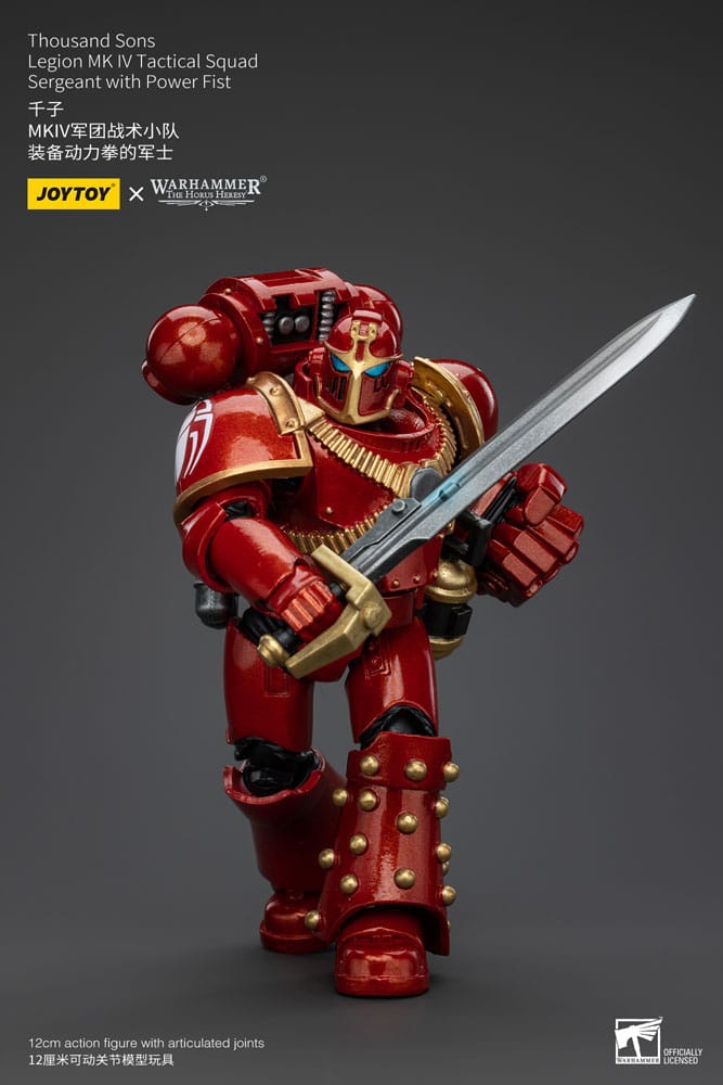 Warhammer The Horus Heresy Actionfigur 1/18 Thousand Sons Legion MK IV Tactical Squad Sergeant with Power Fist 12 cm - Versand: 5-7 Tage nach Bestellung