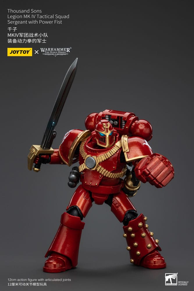 Warhammer The Horus Heresy Actionfigur 1/18 Thousand Sons Legion MK IV Tactical Squad Sergeant with Power Fist 12 cm - Versand: 5-7 Tage nach Bestellung
