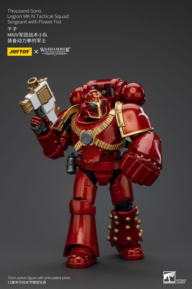 Warhammer The Horus Heresy Actionfigur 1/18 Thousand Sons Legion MK IV Tactical Squad Sergeant with Power Fist 12 cm - Versand: 5-7 Tage nach Bestellung