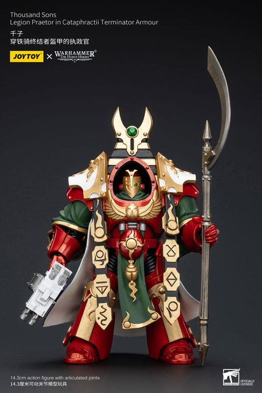 Warhammer The Horus Heresy Actionfigur 1/18 Thousand sons Legion Praetor in Cataphractii Terminator Armour 12 cm    - Preorder - ETA: 30.12.2025