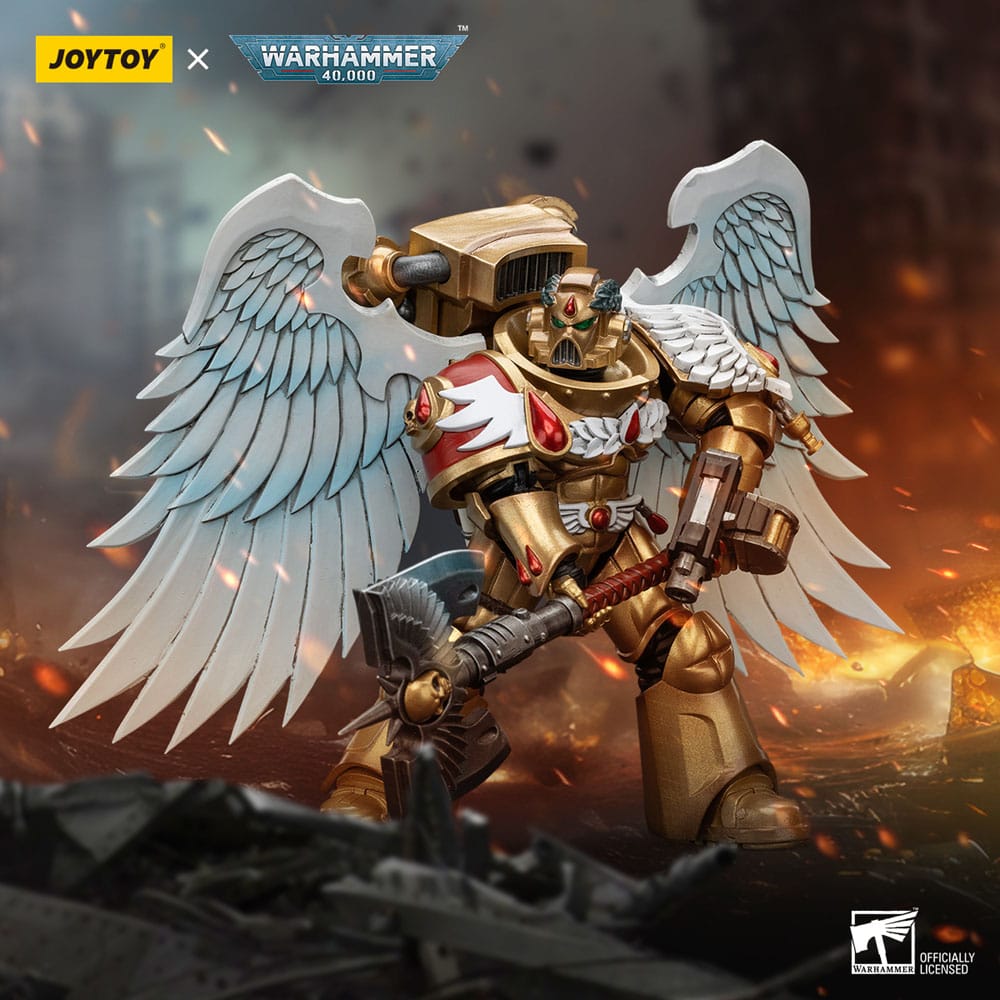 Warhammer 40,000 Actionfigur 1/18 Blood Angels Sanguinary Guard with Encarmine Axe 12 cm - Versand: 5-7 Tage nach Bestellung
