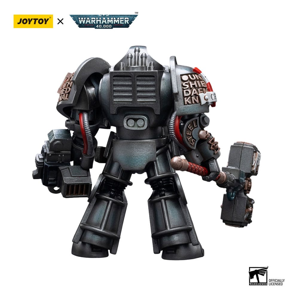 Warhammer 40k Actionfigur 1/18 Grey Knights Nemesis Dreadknight (Including Grey Knights Terminator Caddon Vibova) 12 cm - Versand: 5-7 Tage nach Bestellung
