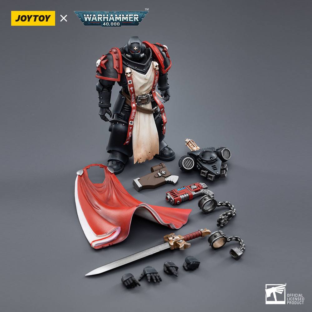 Warhammer 40k Actionfigur 1/18 Black Templars Primaris Sword Brethren Eberwulf 12 cm - Preorder - ETA: 25.11.2026