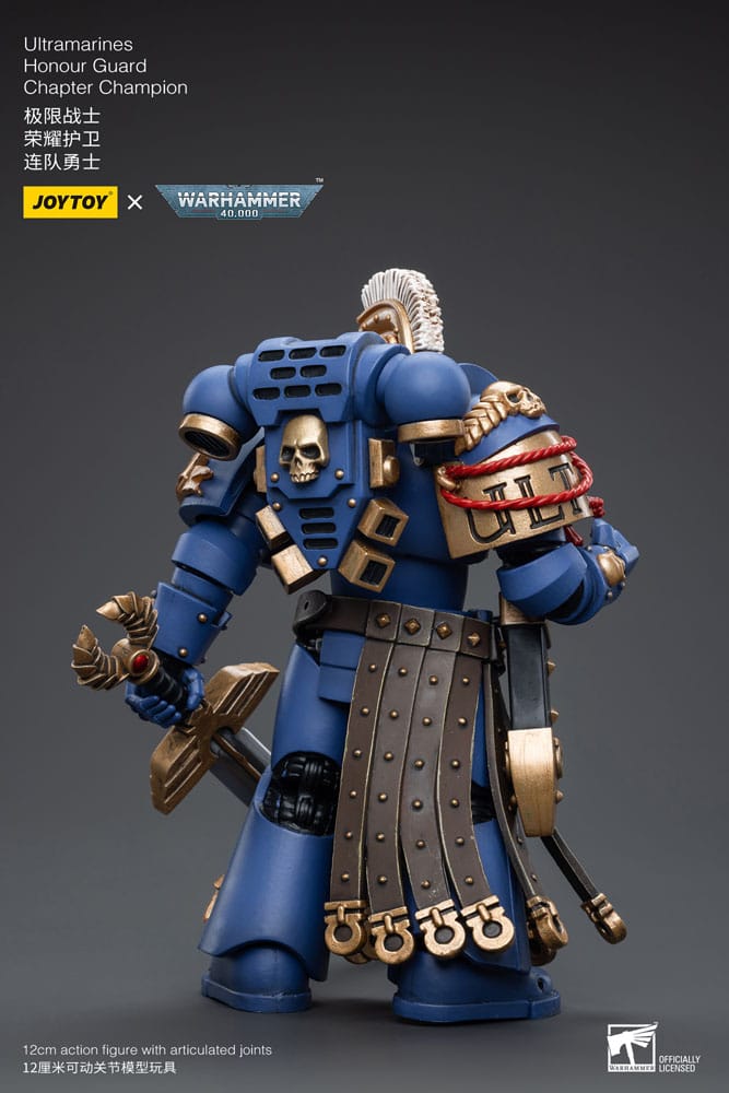 Warhammer 40k Actionfigur 1/18 Ultramarines Honour Guard Chapter Champion 12 cm - Versand: 5-7 Tage nach Bestellung