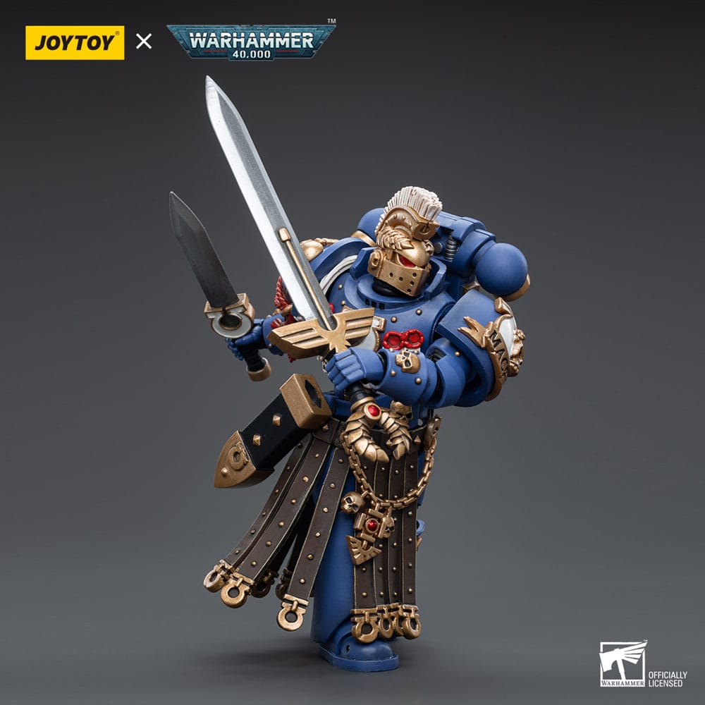 Warhammer 40k Actionfigur 1/18 Ultramarines Honour Guard Chapter Champion 12 cm - Versand: 5-7 Tage nach Bestellung