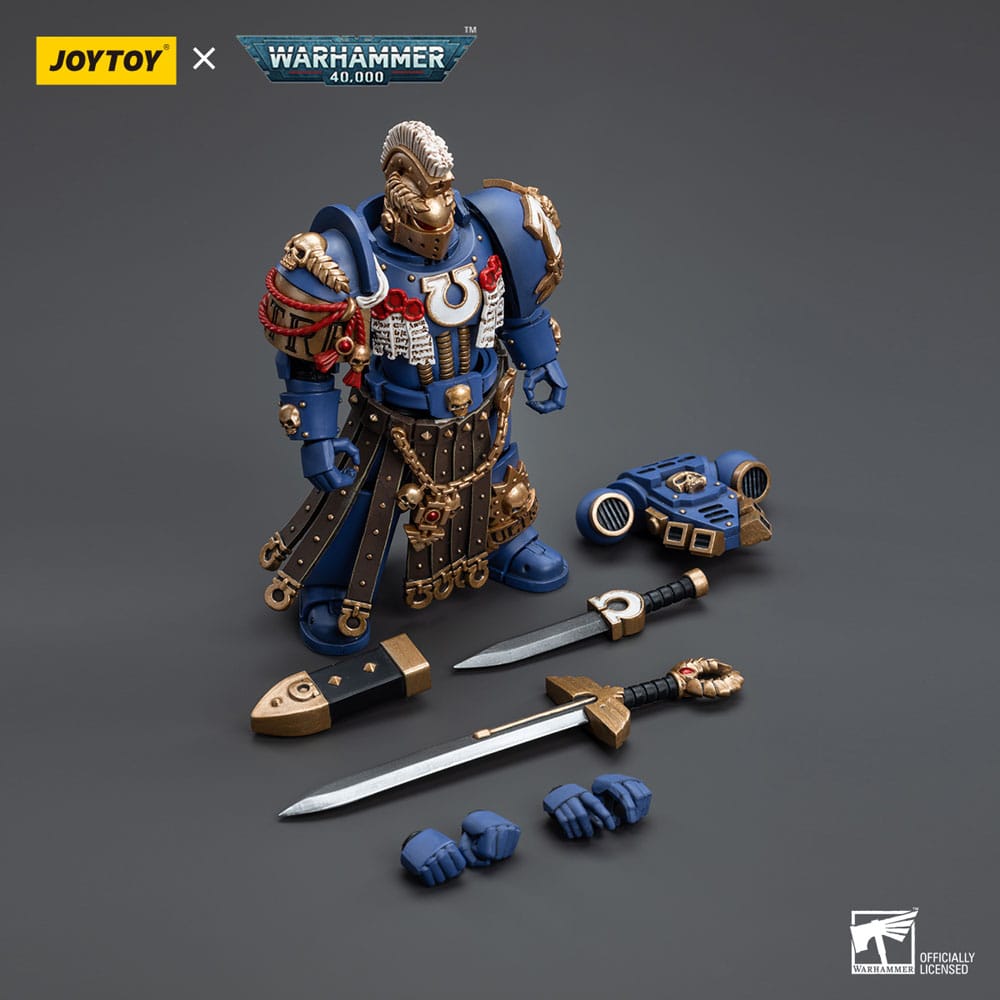 Warhammer 40k Actionfigur 1/18 Ultramarines Honour Guard Chapter Champion 12 cm - Versand: 5-7 Tage nach Bestellung
