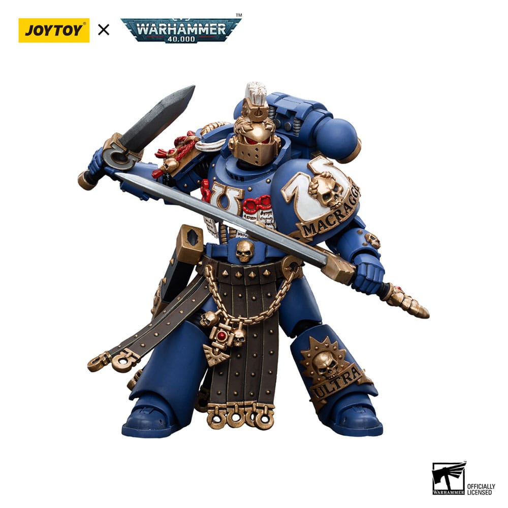 Warhammer 40k Actionfigur 1/18 Ultramarines Honour Guard Chapter Champion 12 cm - Versand: 5-7 Tage nach Bestellung