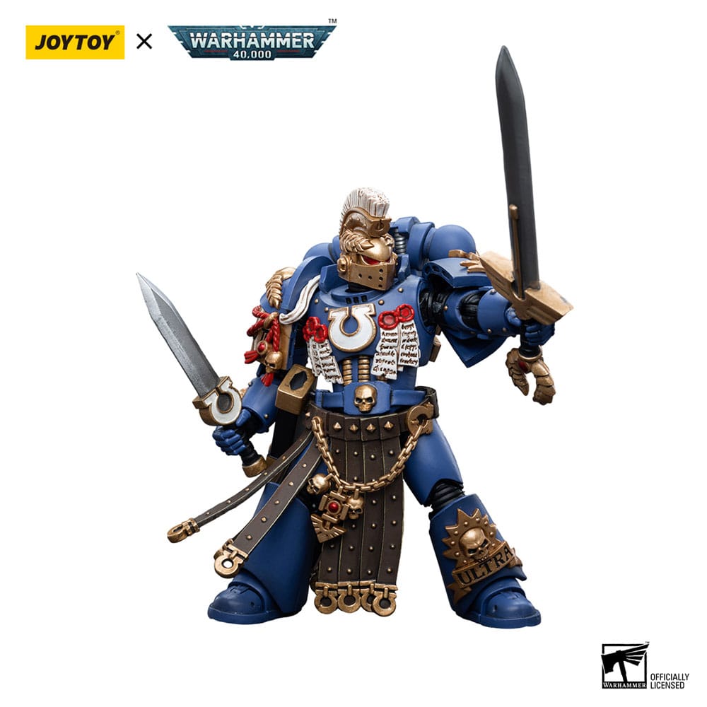 Warhammer 40k Actionfigur 1/18 Ultramarines Honour Guard Chapter Champion 12 cm - Versand: 5-7 Tage nach Bestellung