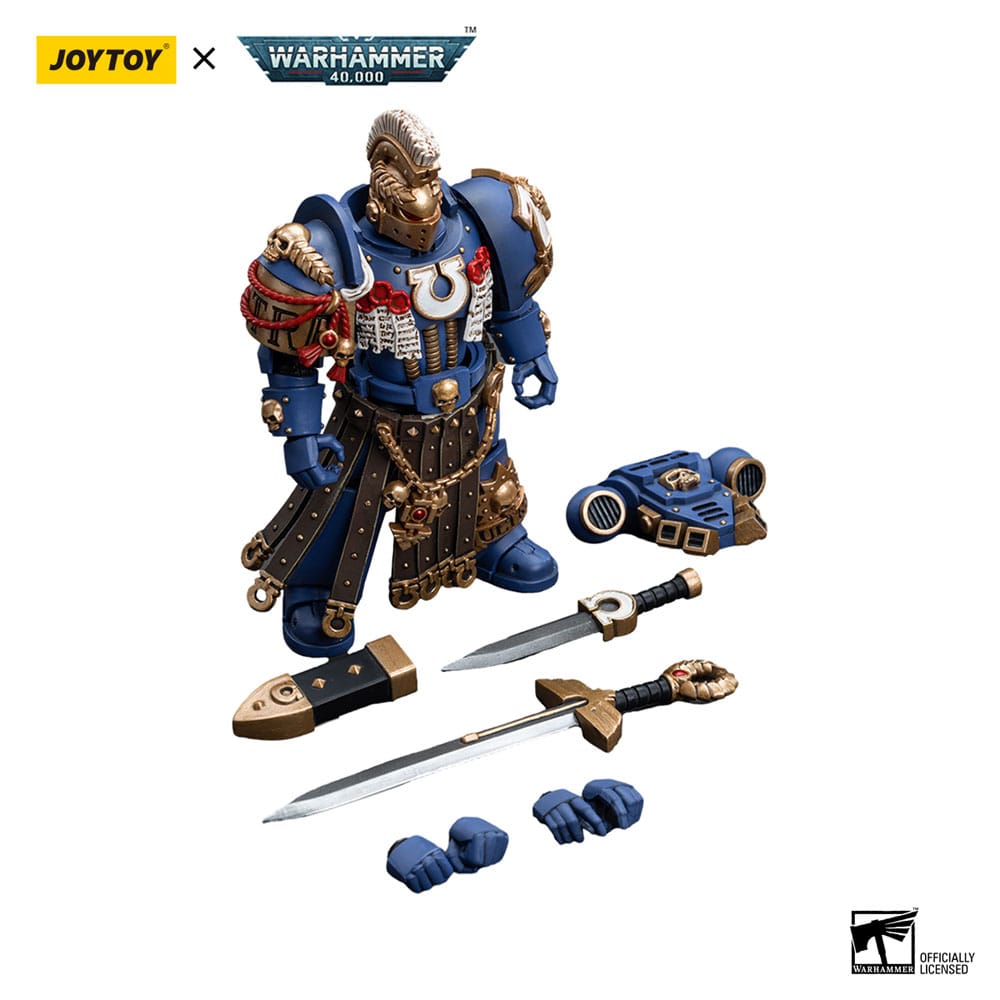 Warhammer 40k Actionfigur 1/18 Ultramarines Honour Guard Chapter Champion 12 cm - Versand: 5-7 Tage nach Bestellung