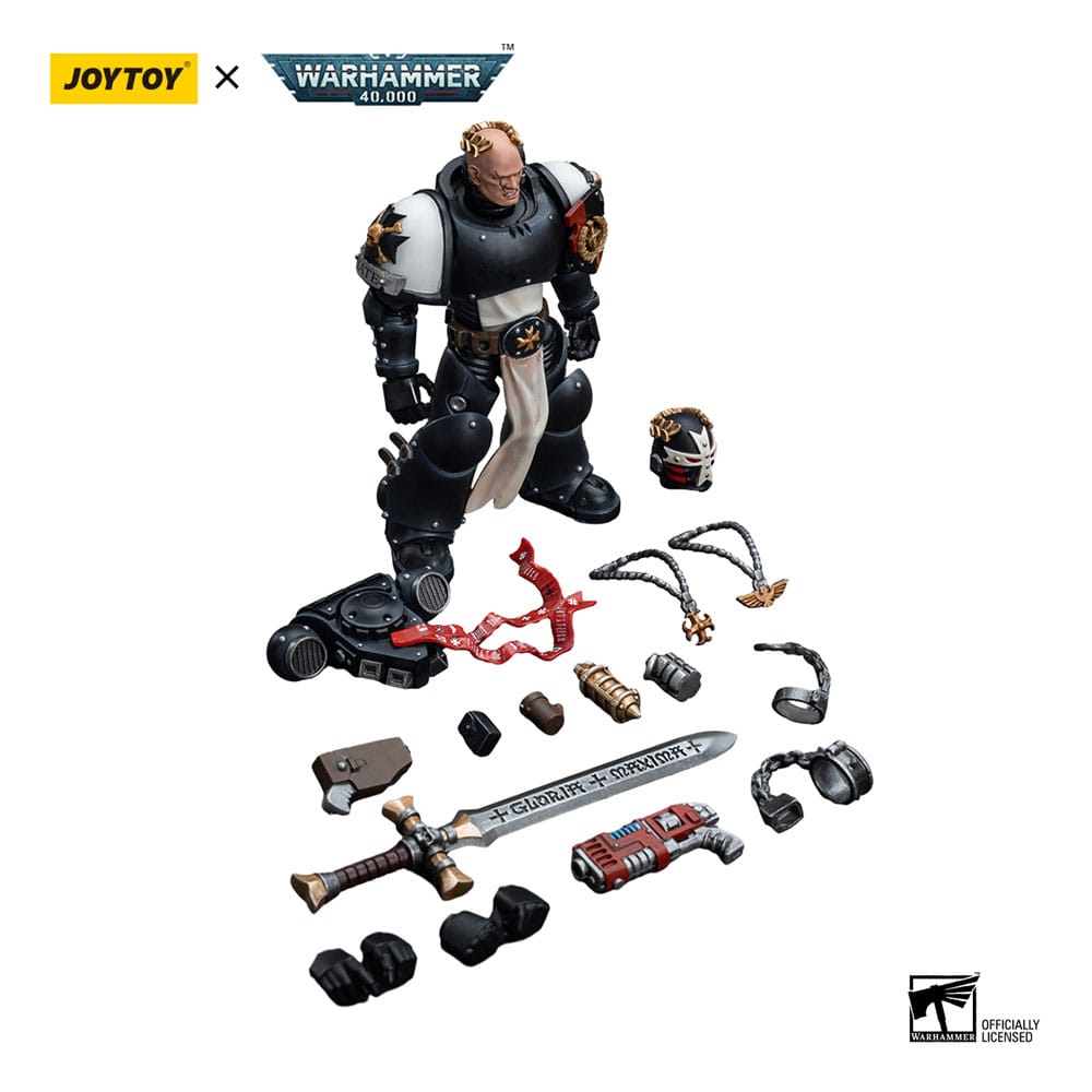 Warhammer 40k Actionfigur 1/18 Black Templars Emperor's Champion Bayard's Revenge 12 cm - Preorder - ETA: 25.12.2025