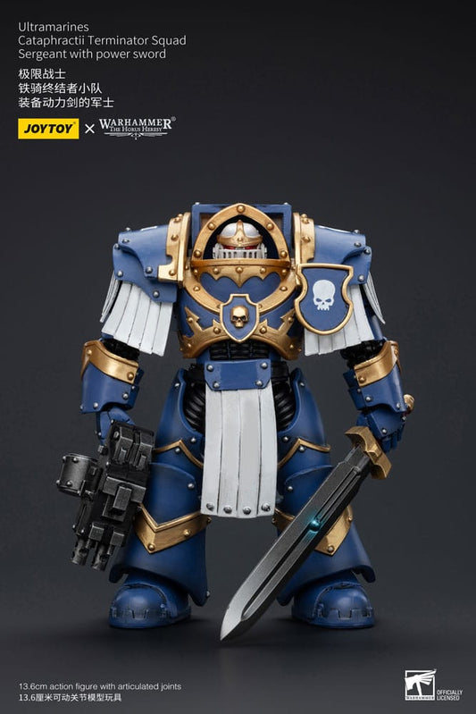 Warhammer The Horus Heresy Actionfigur 1/18 Ultramarines Cataphractii Terminator Squad Sergeant with Power Sword 14 cm       - Versand: 5-7 Tage nach Bestellung