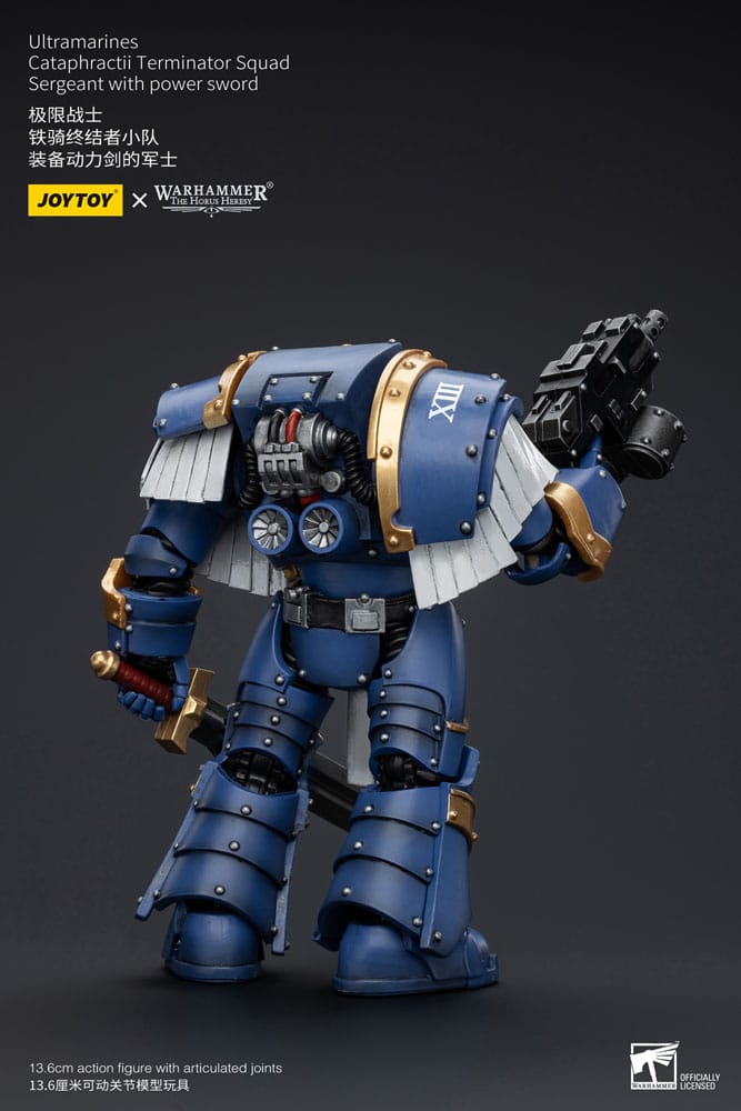 Warhammer The Horus Heresy Actionfigur 1/18 Ultramarines Cataphractii Terminator Squad Sergeant with Power Sword 14 cm - Versand: 5-7 Tage nach Bestellung