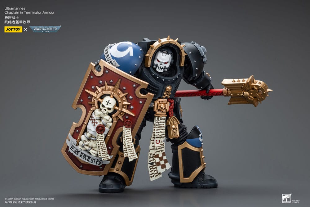 Warhammer 40k Actionfigur 1/18 Ultramarines Chaplain in Terminator Armour 12 cm - Preorder - ETA: 19.12.2025