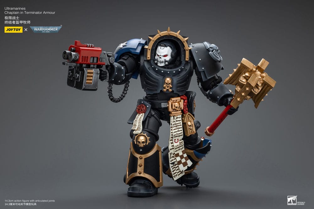 Warhammer 40k Actionfigur 1/18 Ultramarines Chaplain in Terminator Armour 12 cm - Preorder - ETA: 19.12.2025