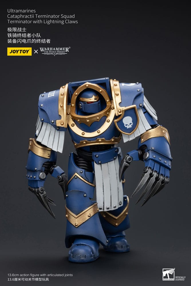 Warhammer The Horus Heresy Actionfigur 1/18 Ultramarines Cataphractii Terminator Squad Terminator with Lightning Claws 14 cm - Versand: 5-7 Tage nach Bestellung
