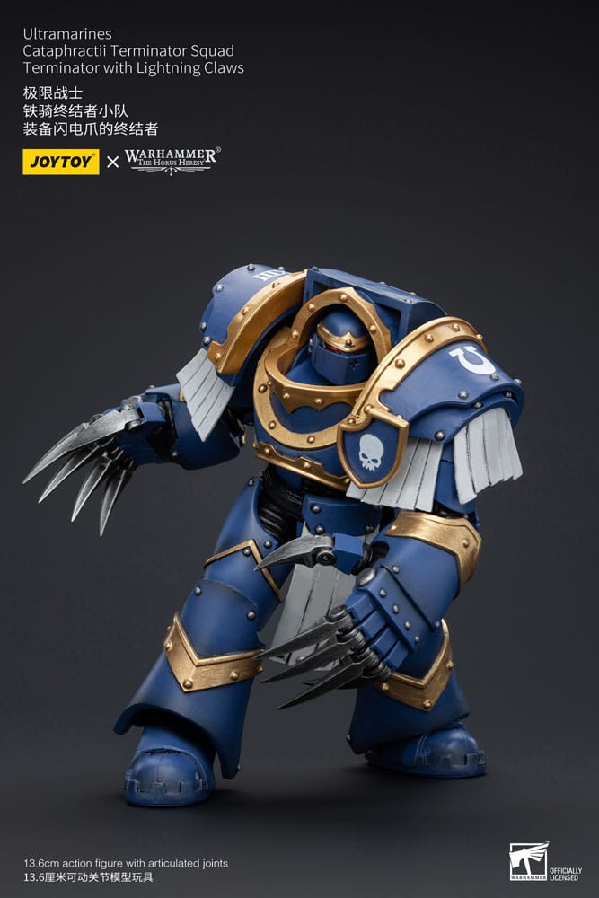 Warhammer The Horus Heresy Actionfigur 1/18 Ultramarines Cataphractii Terminator Squad Terminator with Lightning Claws 14 cm - Versand: 5-7 Tage nach Bestellung