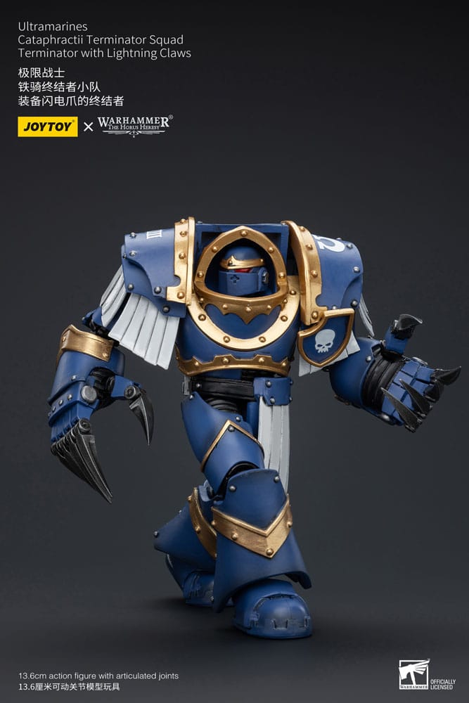 Warhammer The Horus Heresy Actionfigur 1/18 Ultramarines Cataphractii Terminator Squad Terminator with Lightning Claws 14 cm - Versand: 5-7 Tage nach Bestellung